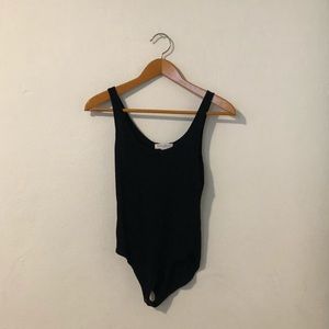 Forever 21 Ribbed Bodysuit w/ Snap Closure